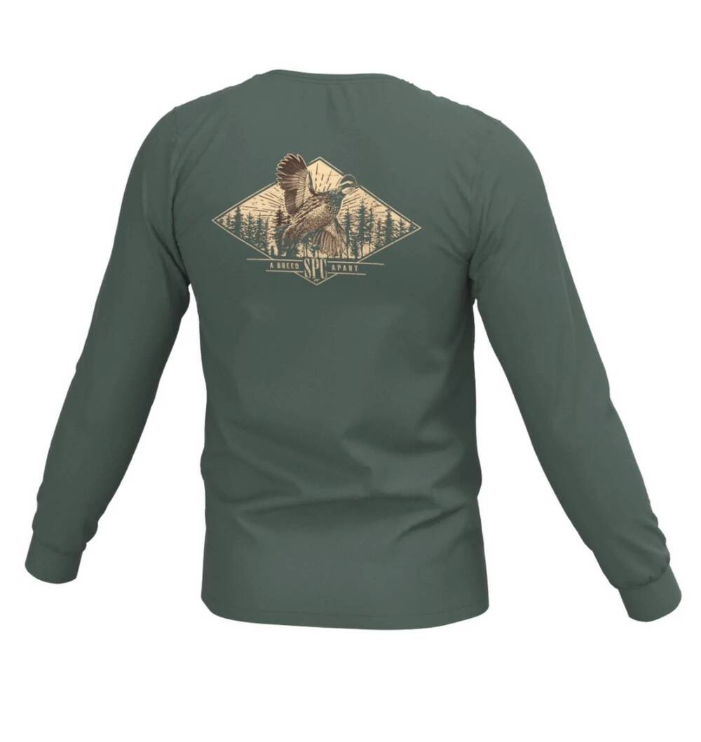 NEW SOUTHERN POINT CO. boy's fall tshirt in diamond quail